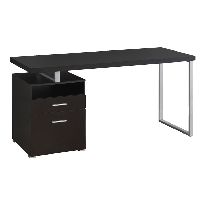 Computer Desk For Home Office, Laptop, Left, Right Set – Up, Storage Drawers, Contemporary & Modern