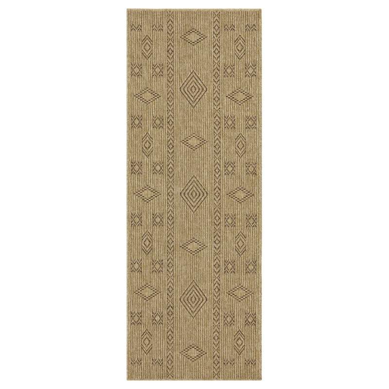 Earth – 2’7 X 7’3 Indoor, Outdoor Area Rug – Jute, Mocha