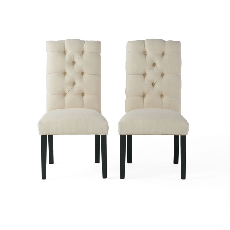 Harding – Tufted Dining Chair (Set of 2) – Natural