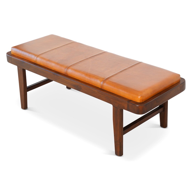 Maddox – Bench – Rustic / Tan