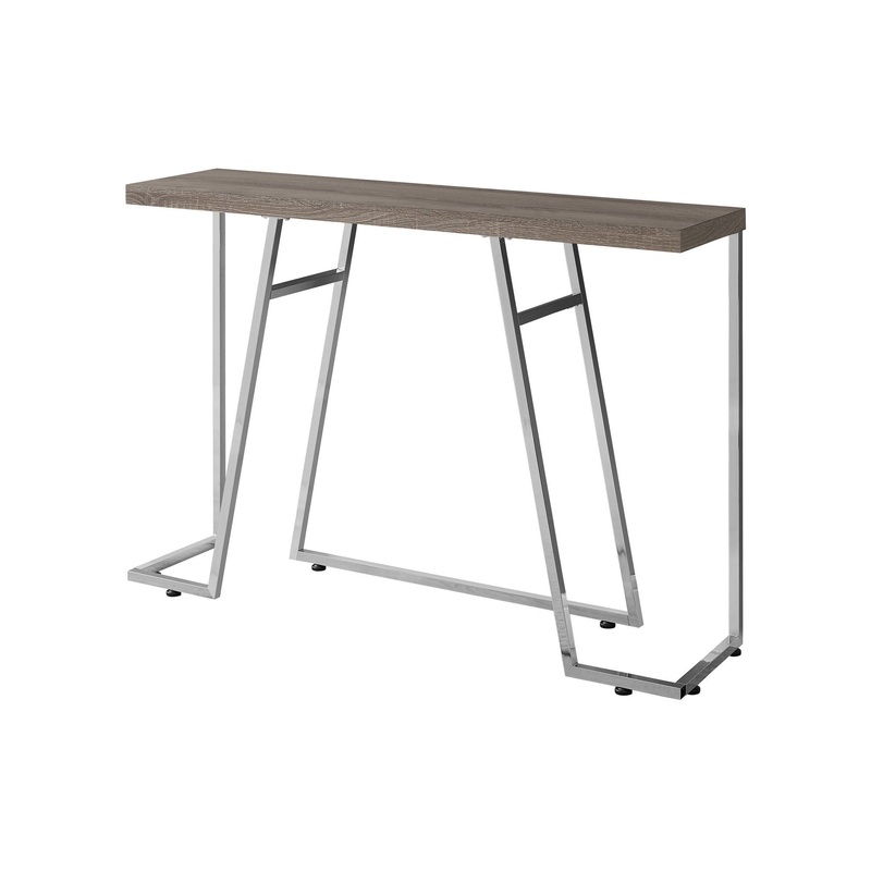 Accent Console Table For Entryway, Durable Construction – Taupe