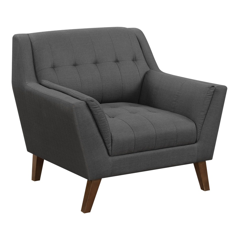 Browning – Accent Chair|Dark Gray|Blue
