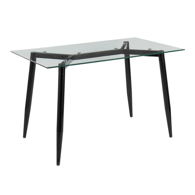 Clara – Contemporary Table|Black|Dark Brown