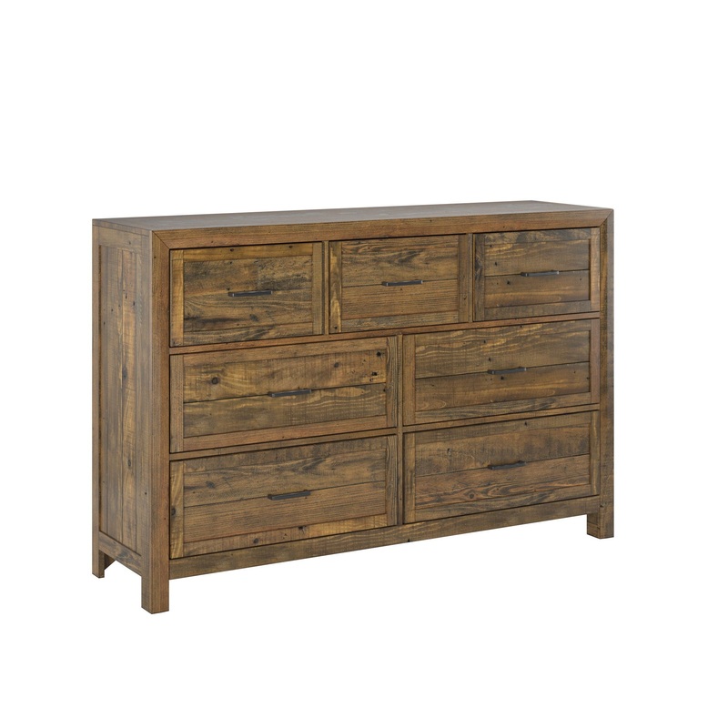 Lisque – 7 Drawer Dresser – Brown