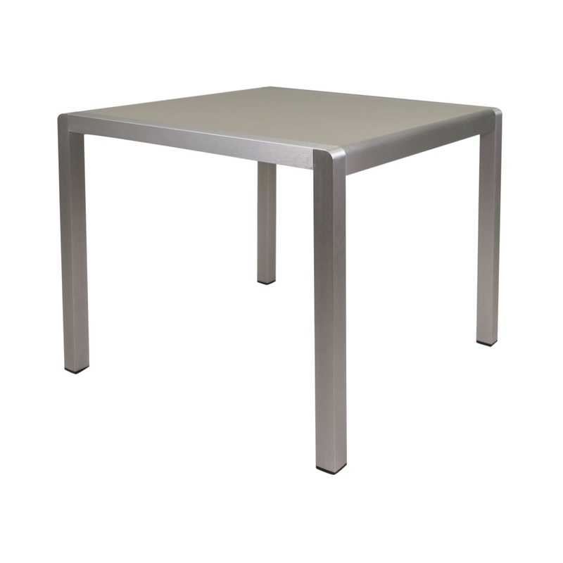 Outdoor Square Dining Table With Aluminum Frame