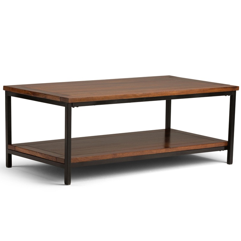 Skyler – Coffee Table – Dark Cognac Brown