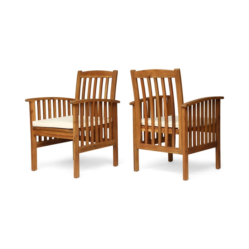 Casa – Acacia Dining Chair Set With Cushions,