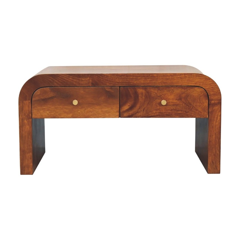 Darcy – Coffee Table, 2 Drawer – Chestnut