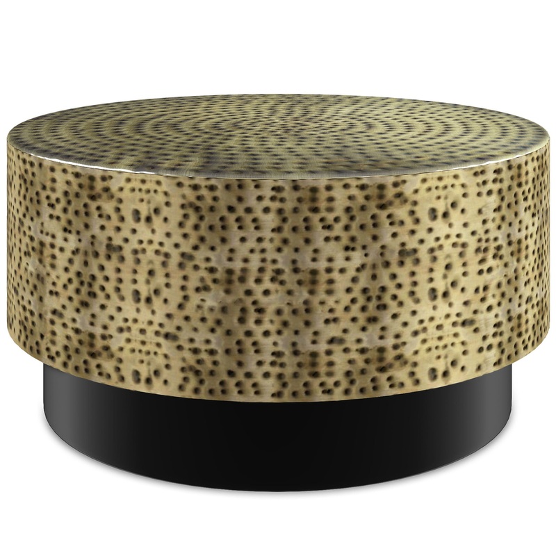 Montrose – Metal Coffee Table – Antique Gold / Black