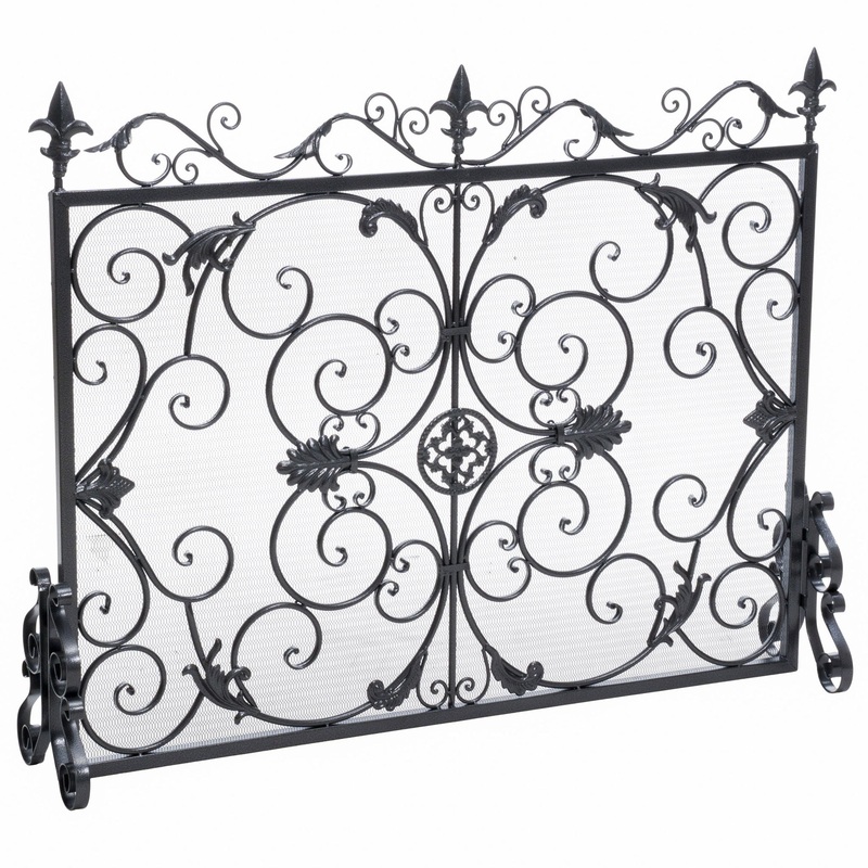 Darcie – Wrought Fireplace Screen, Ornate Design