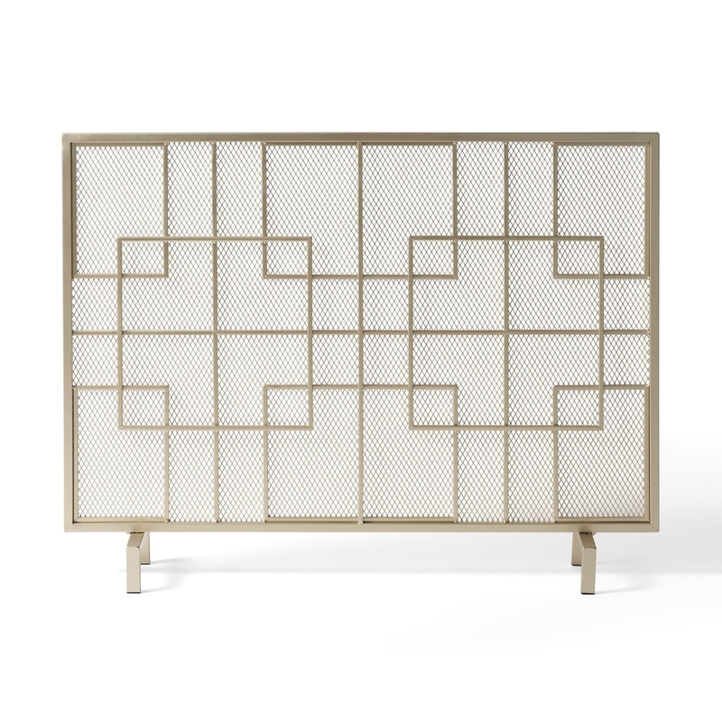 Dorothy – Modern Single Panel Iron Fire Screen