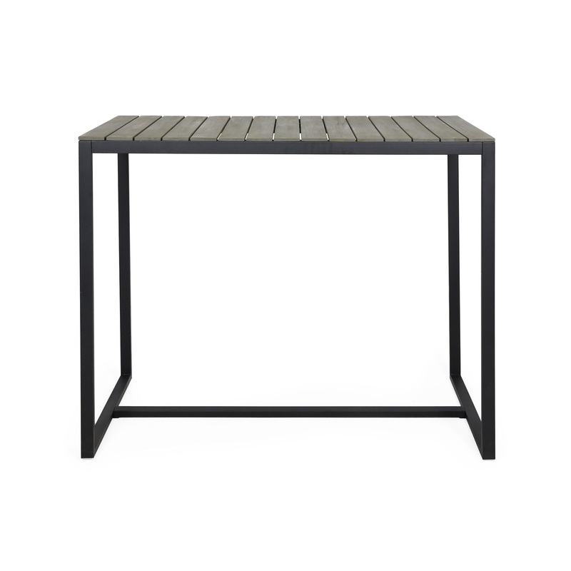 Ernesto – Outdoor Industrial Acacia Wood Bar Table