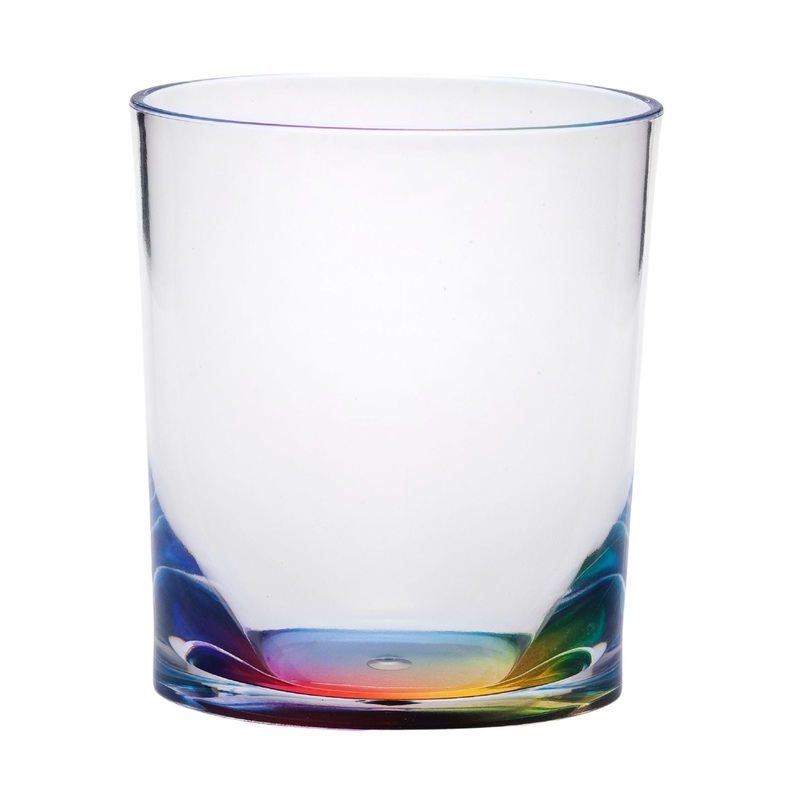 Halo – Oval Acrylic Glasses Drinking (Set of 4) Dof, Bpa Free Plastic Tumblers (12Oz) – Clear