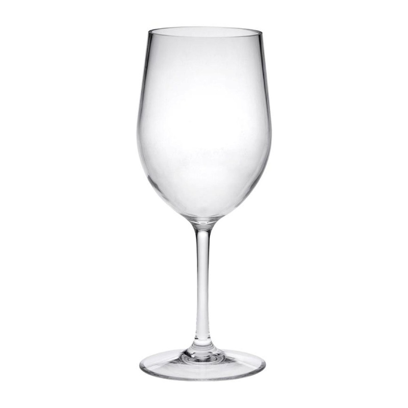 Leadingware Tritan Plastic Wine Glasses (Set of 4), Unbreakable, Bpa Free, 12Oz – Clear