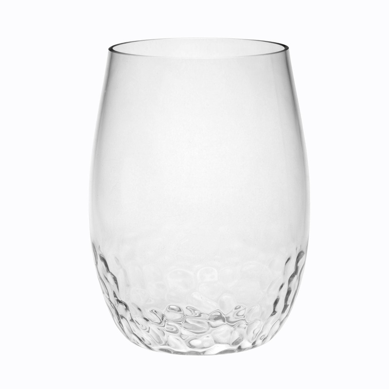 Tritan Hammer – Leadingware Plastic Wine Glasses (Set of 4), Unbreakable 15Oz – Clear