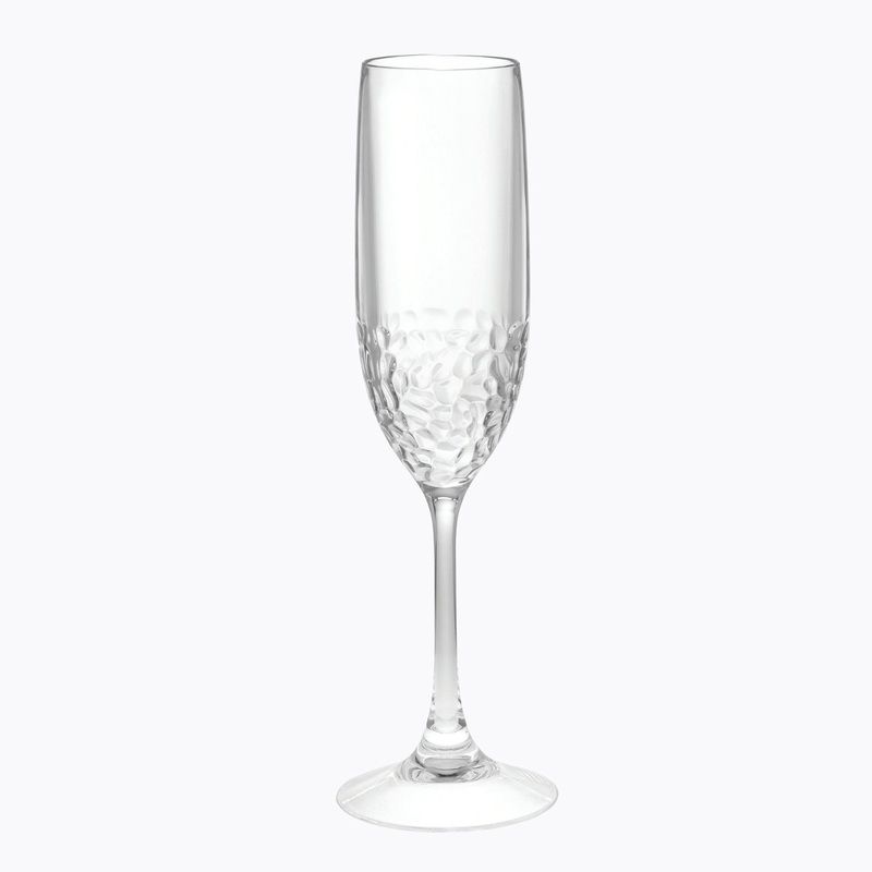 Tritan Lexington – Unbreakable Plastic Champagne Flutes, Durable Glass Alternative (Set of 4), 6Oz – Clear