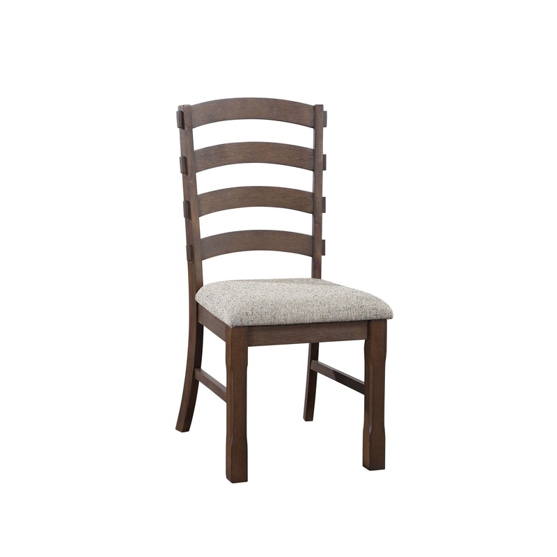Pascaline – Rustic Side Chair (Set of 2) – Gray / Brown