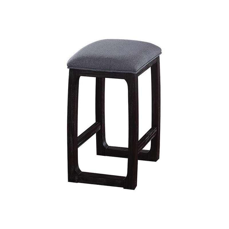 Razo – Weathered Counter Height Stool – Gray