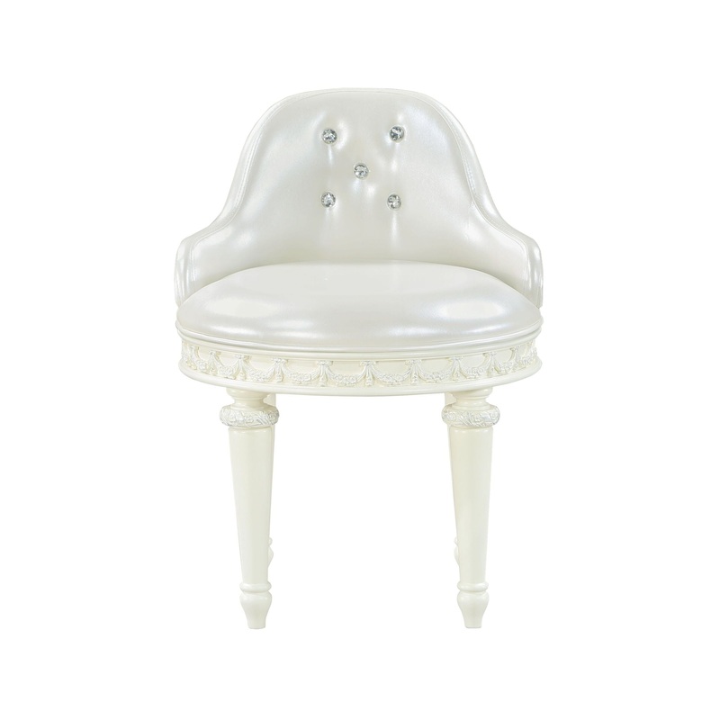 Dorothy – Vanity Chair With Swivel Chair Only – Ivory