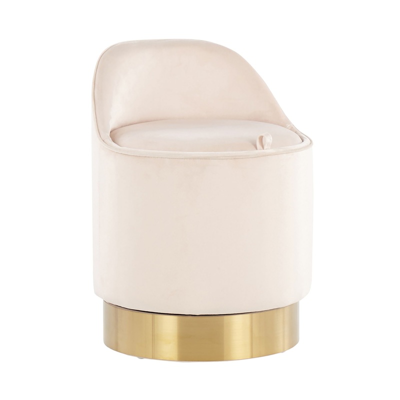 Marla – Contemporary / Glam Vanity Stool