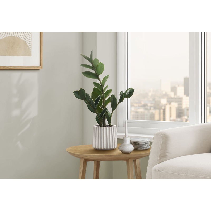 20 Tall, Artificial Plant, Zz, Indoor, Faux, Fake, Table, Greenery, Potted, Real Touch, Decorative – Green / Gray