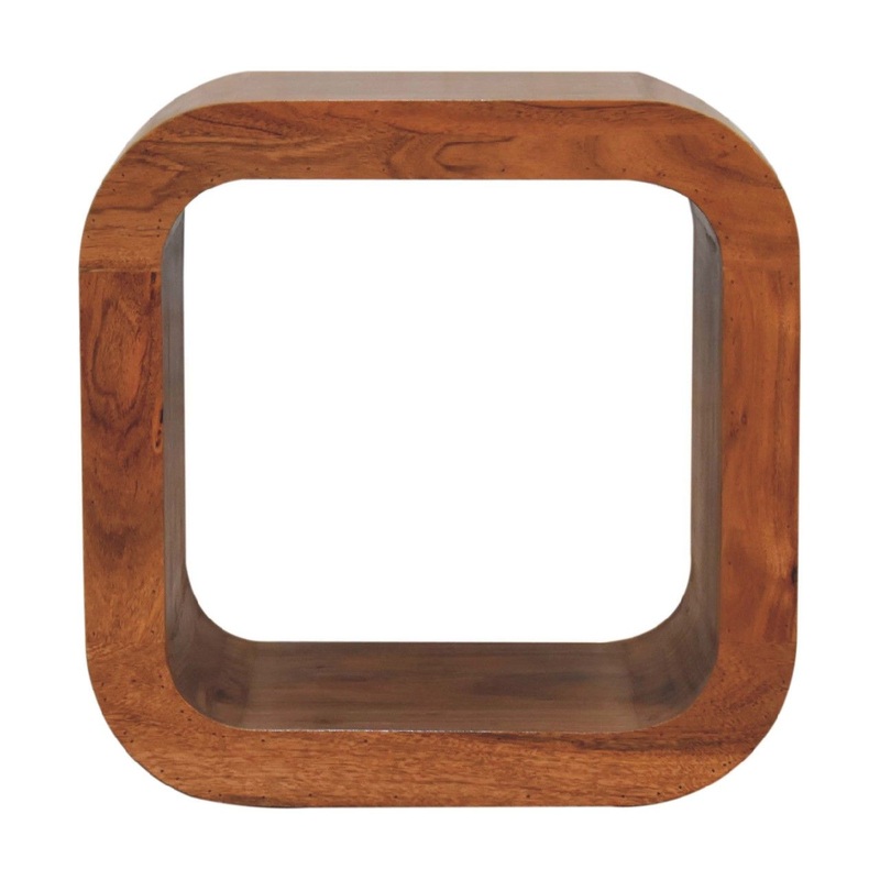 Darcy – Round Nightstand – Brown