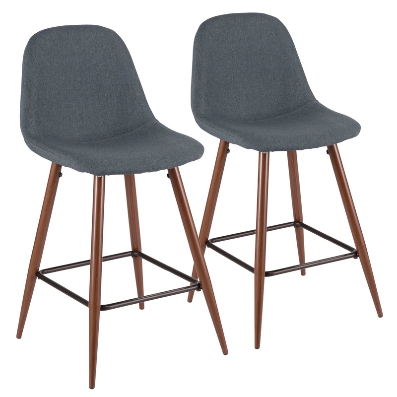Pebble – Mid Century Modern Counter Stool (Set of 2)