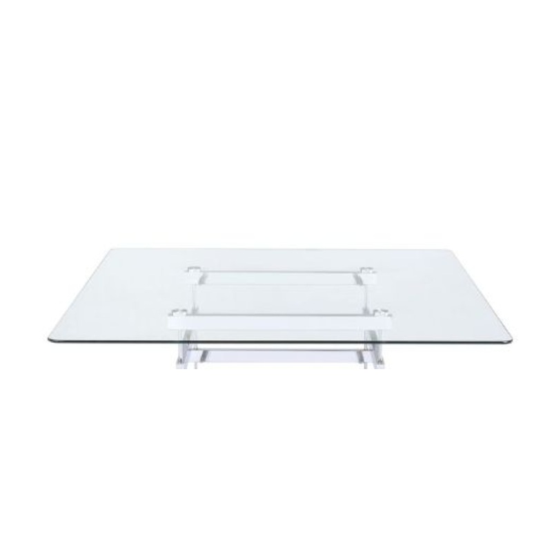 Counter – Height Table Glass – White