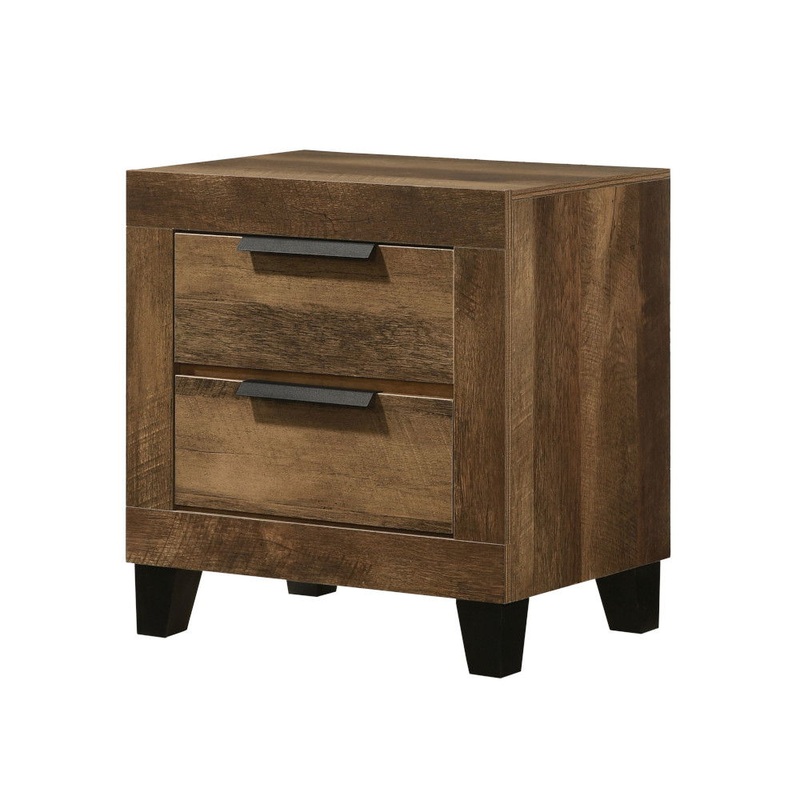 Morales – Rustic Nightstand – Oak