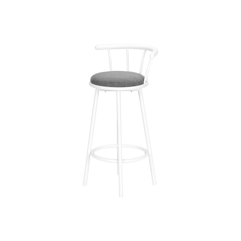 Swivel Stool Bar Height, Stylish Design Contemporary & Modern (Set of 2)