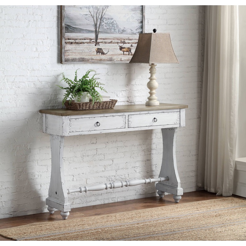 Carminda – Console Table – Antique White