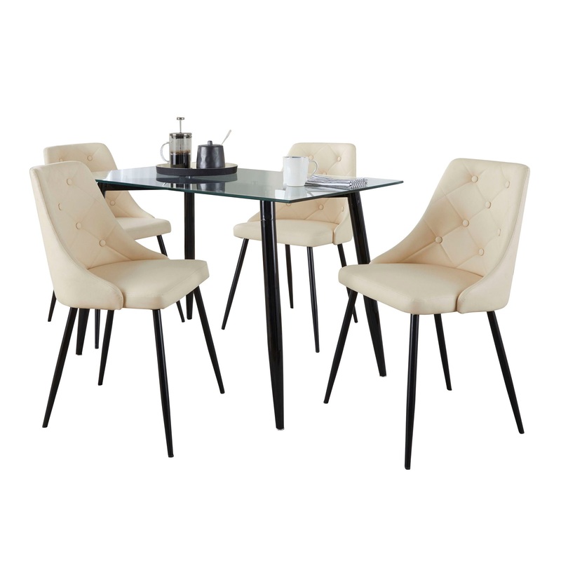 Clara Giovani – 5 Piece Contemporary Dining Set