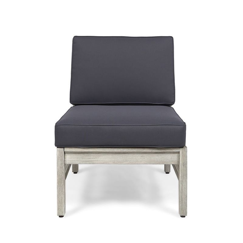 Perla – Armless Chair|Gray