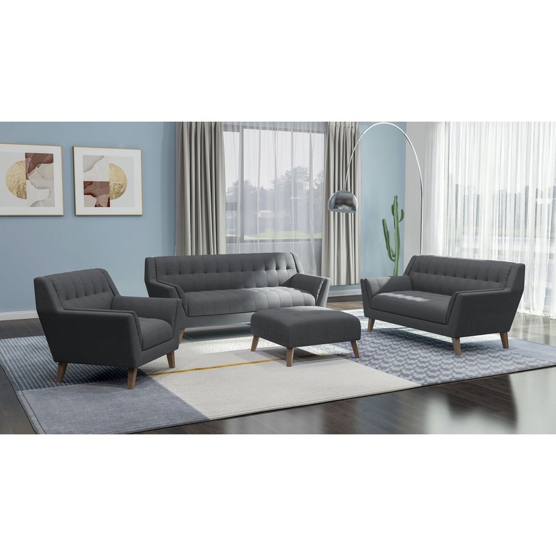 Browning – Sofa|Dark Gray|Blue
