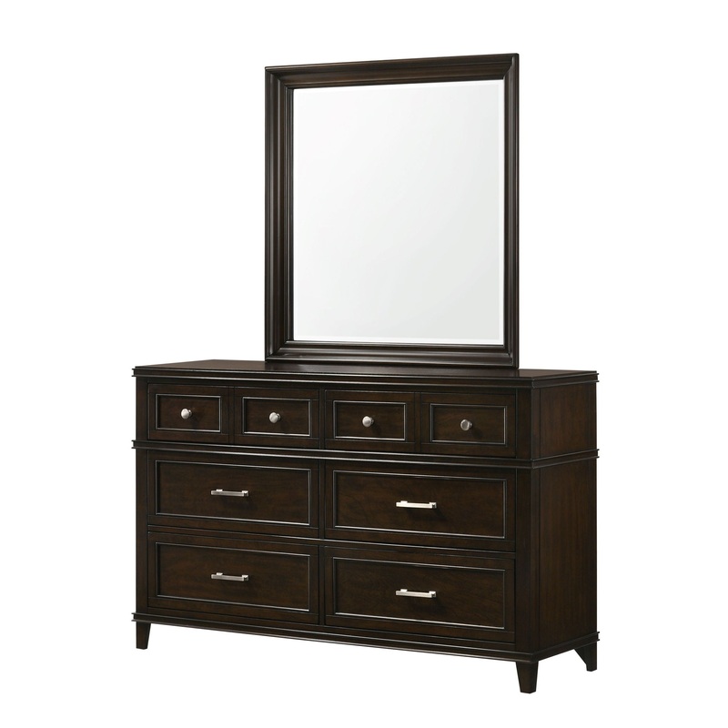 Merlot – 6 Drawer Dresser – Mahogany