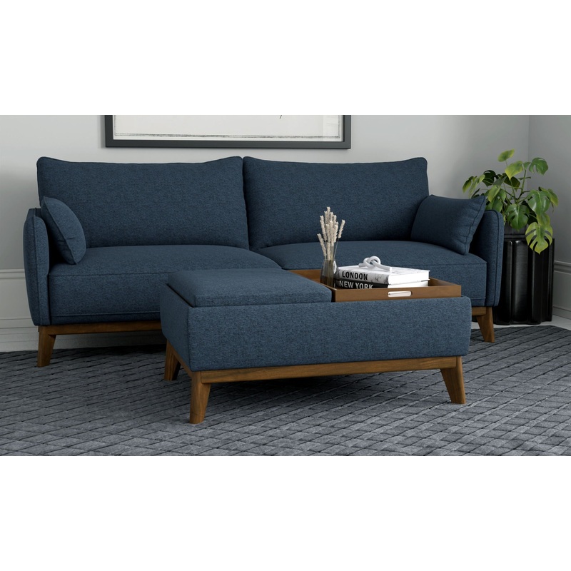 Varia – Reversible Tray Ottoman – Blue