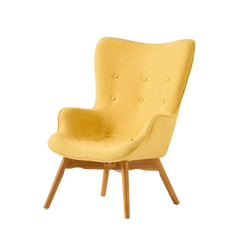Mid Century Modern Arm Chairs For Living Room – Yellow