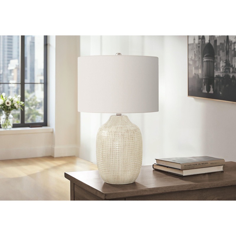 Table Lamp, Lighting, Ceramic, Contemporary – Cream