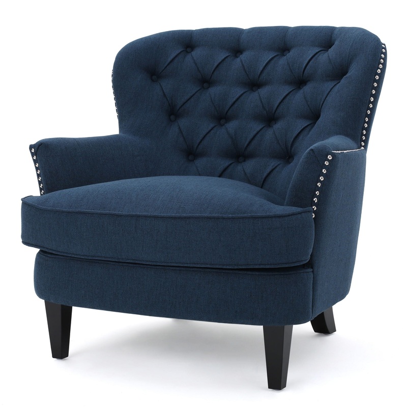 Tafton – Club Chair|Light Blue|Dark Gray|Purple|Blue