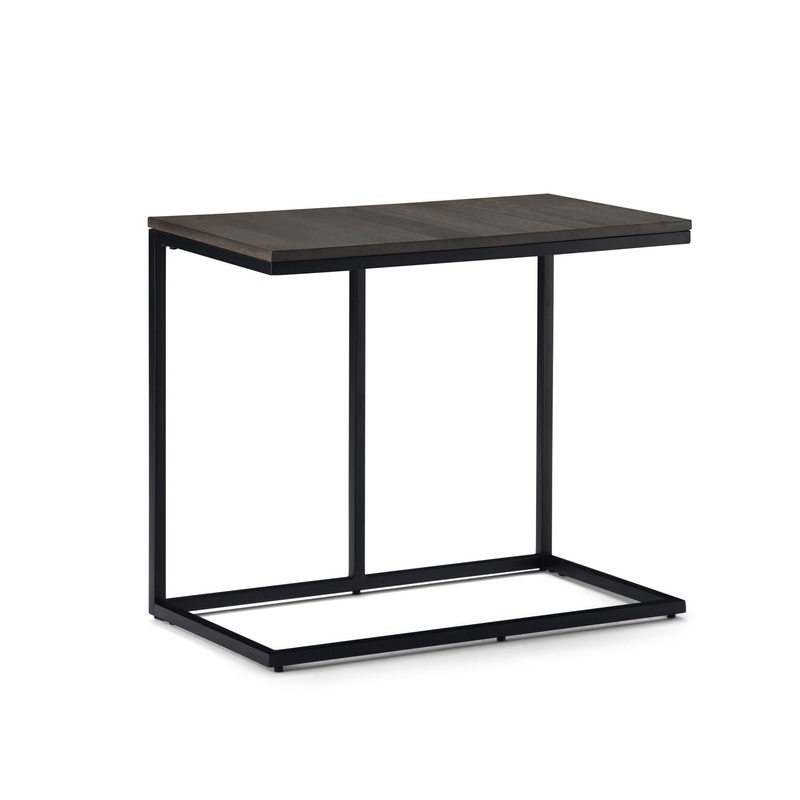 Ward – Wide C Side Table – Warm Gray