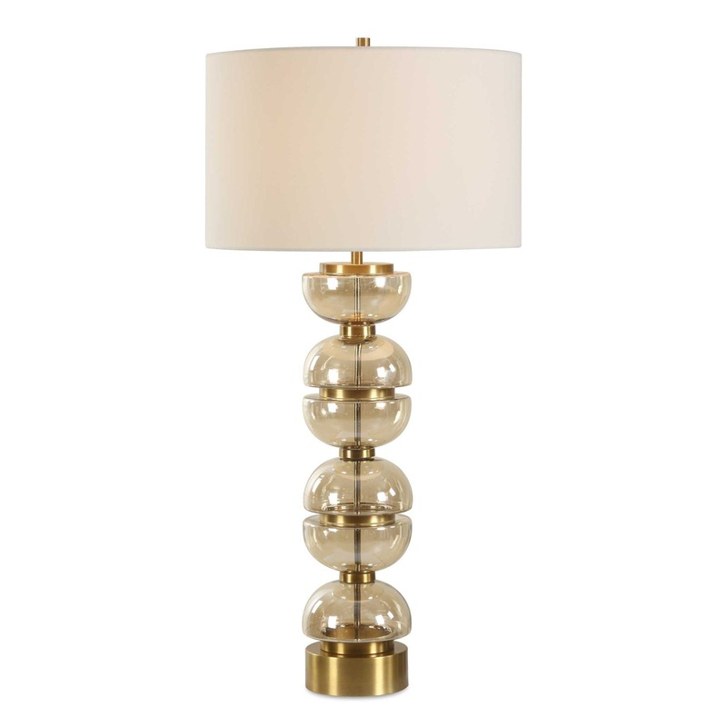 Assemble – Half-Sphere Table Lamp – Brass / Brown / Gold