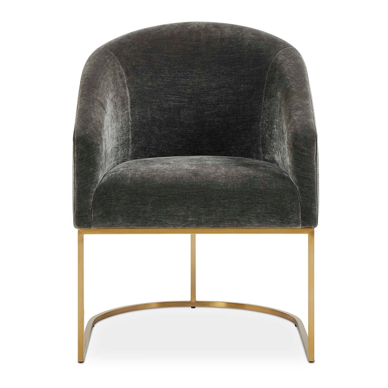 Hanni – Dining Chair – Charcoal / Gold