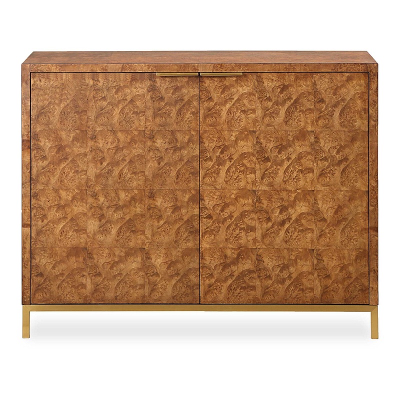 Jethro – Burl 2 Door Cabinet – Woodtone
