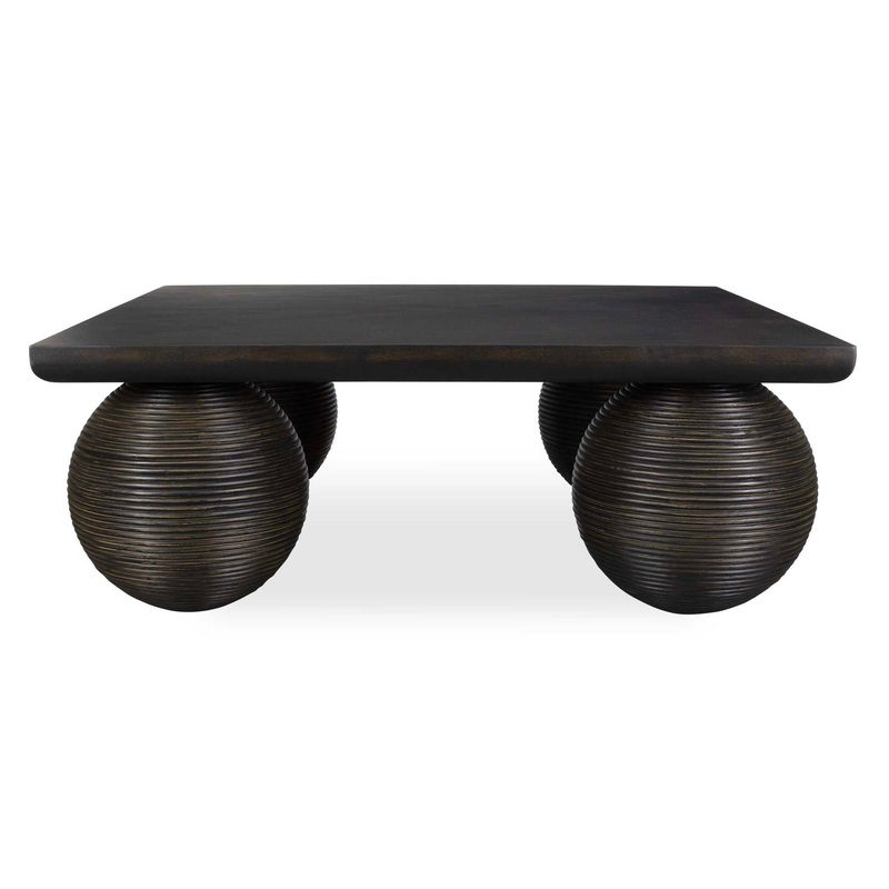 Kasson – Sphere Leg Coffee Table – Black