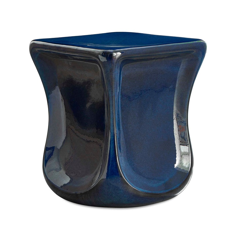 Kaz – Garden Stool – Deep Blue