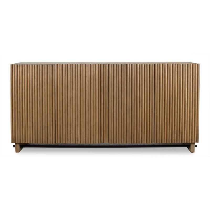 Kellem – Wood 4 Door Cabinet – Natural