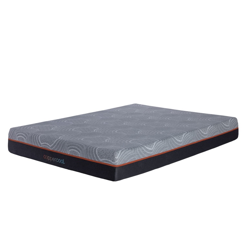 CopperCool Select – 10 Twin Hybrid Mattress – Gray / Charcoal