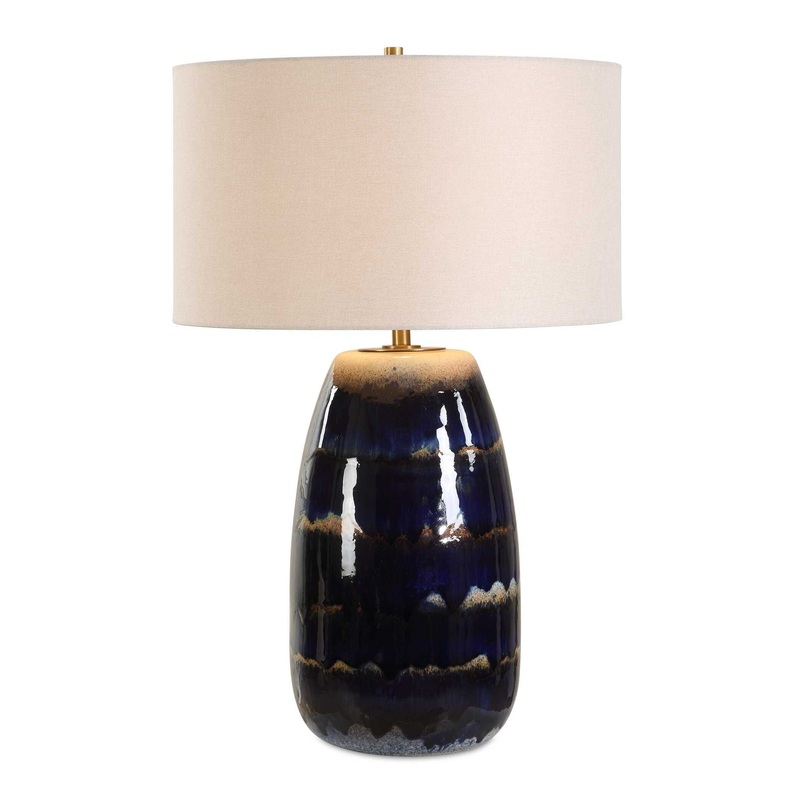 Orleans – Glaze Table Lamp – Blue