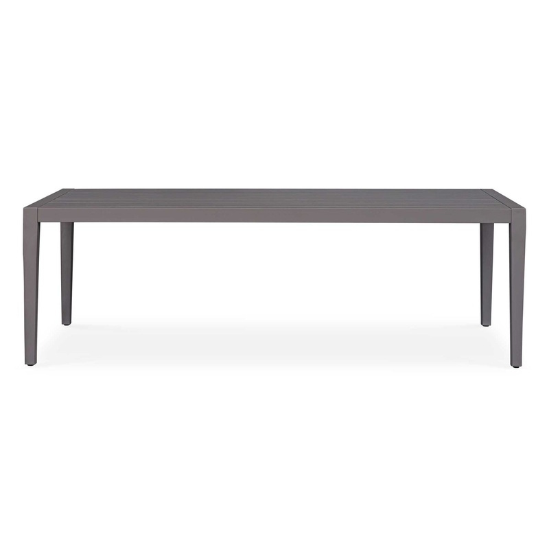 Polanco – Outdoor Aluminum Dining Table – Black