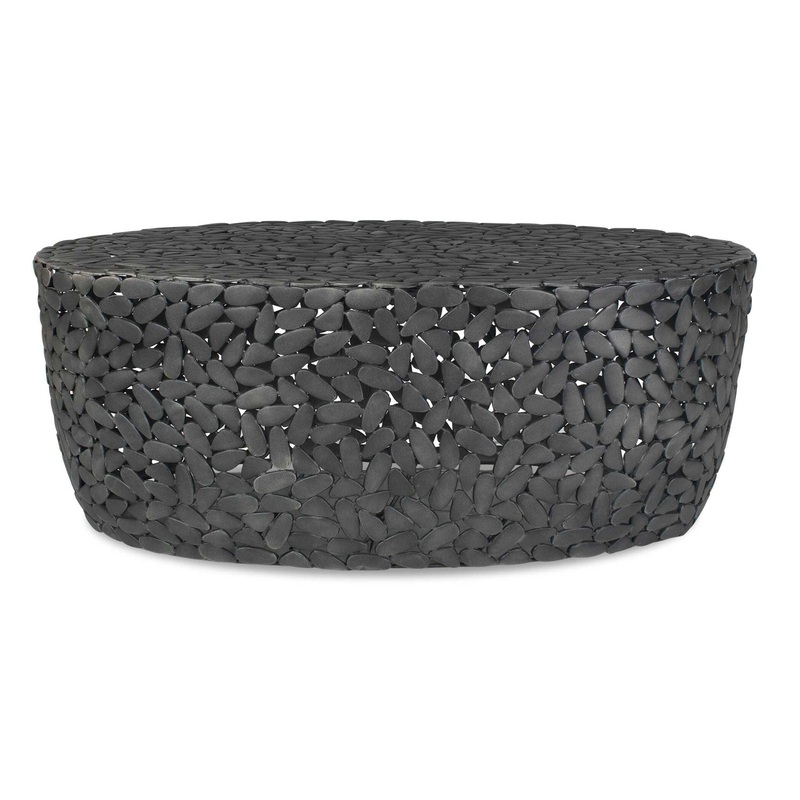 Rivington – Outdoor Pebble Coffee Table – Black